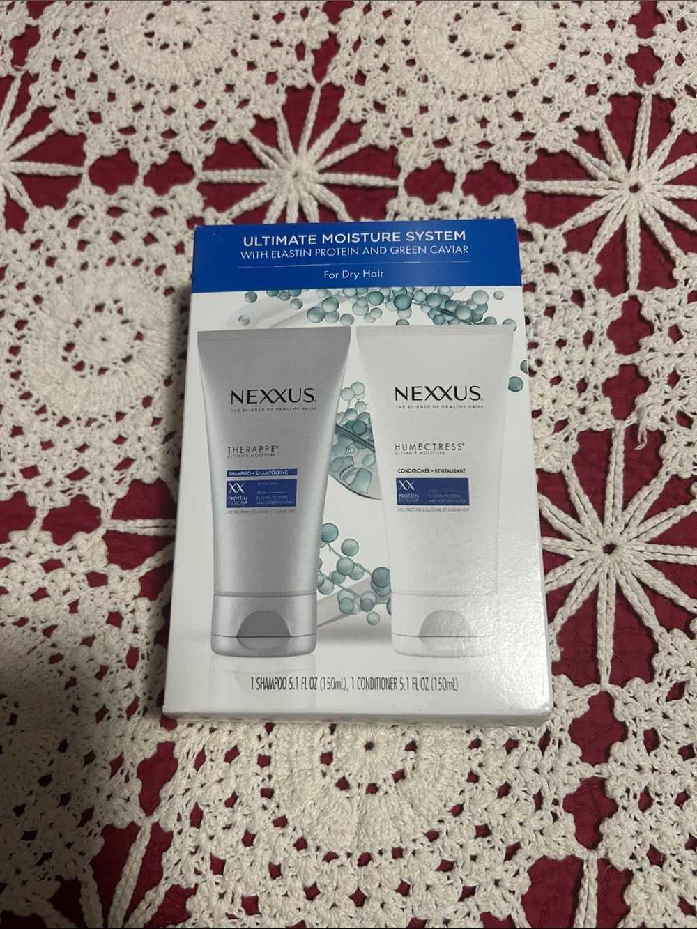 Nexxus Ultimate Moisture System Shampoo & Conditioner Set - White & Blue